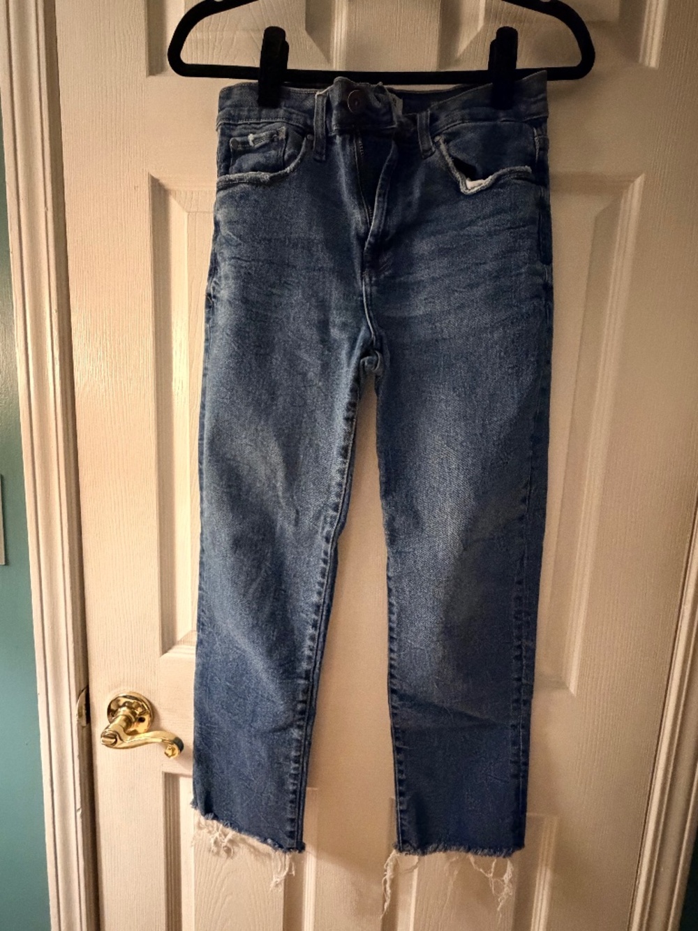 Kensie "The Allie" High Rise Slim Straight Leg Jeans
